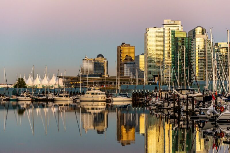 Vancouver Cityscape at Sunset