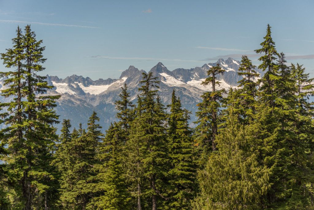 Mountains covered with snow