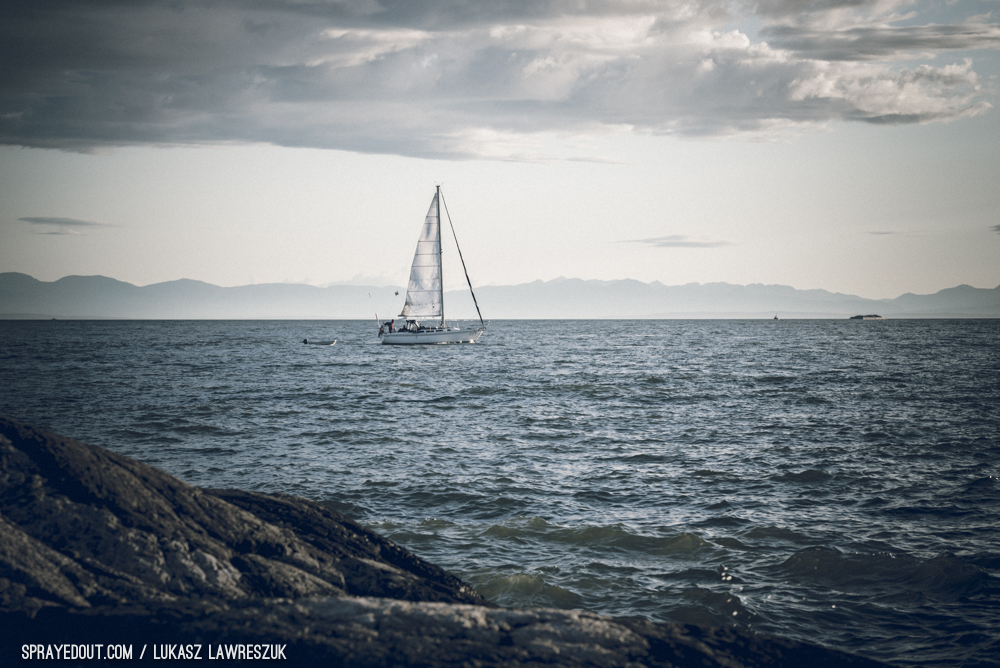 Sailboat in West Vancouver Lighthouse Park