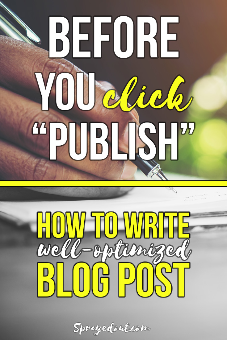 How to write SEO optimized Blog Post