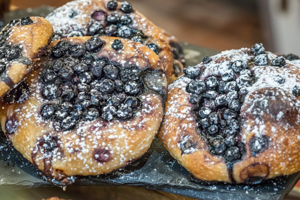 Blueberry Sourdough Sweet Focaccia Bread from Terra Breads.