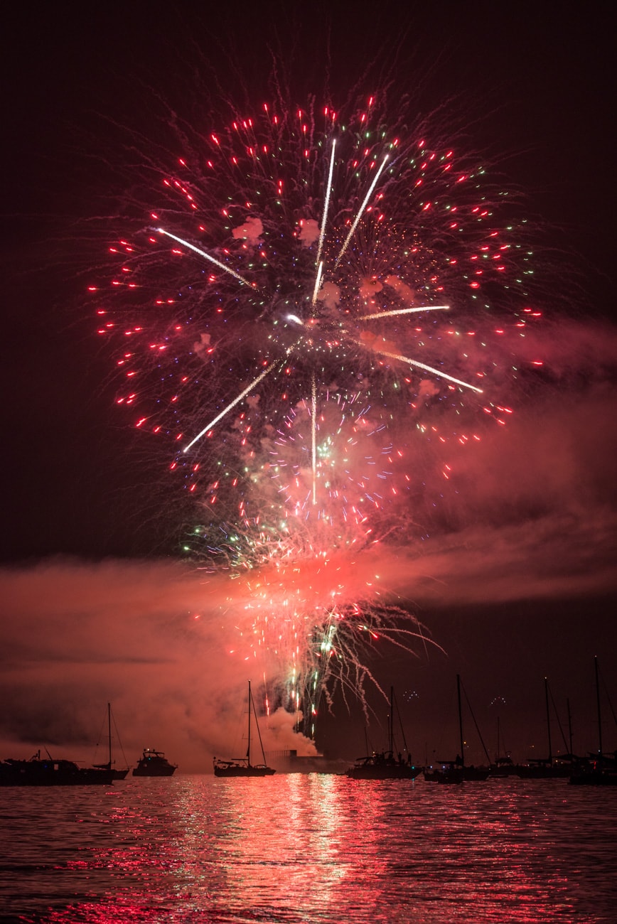 Team UK Fireworks in 2017 Honda Celebration of Light in Vancouver, BC, Canada.