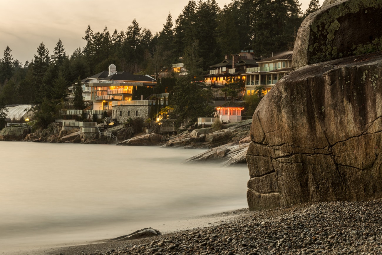 Sandy Cove Beach in West Vancouver, BC, Canada